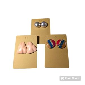 Vintage Earrings. 3 Pairs.